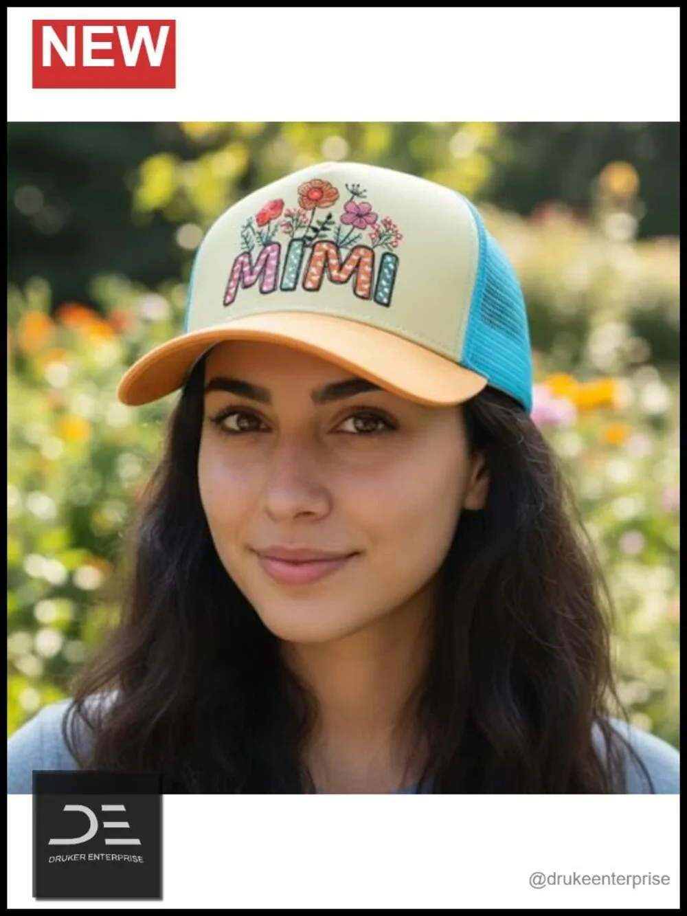 Embroidered Baseball Cap with Floral Detail - Adjustable Breathable Polyester